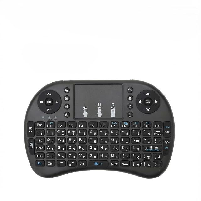 Mini Wireless Keyboard with Touchpad and RGB Backlit - 2 4GHz Remote Control Compatible with Android TV Box