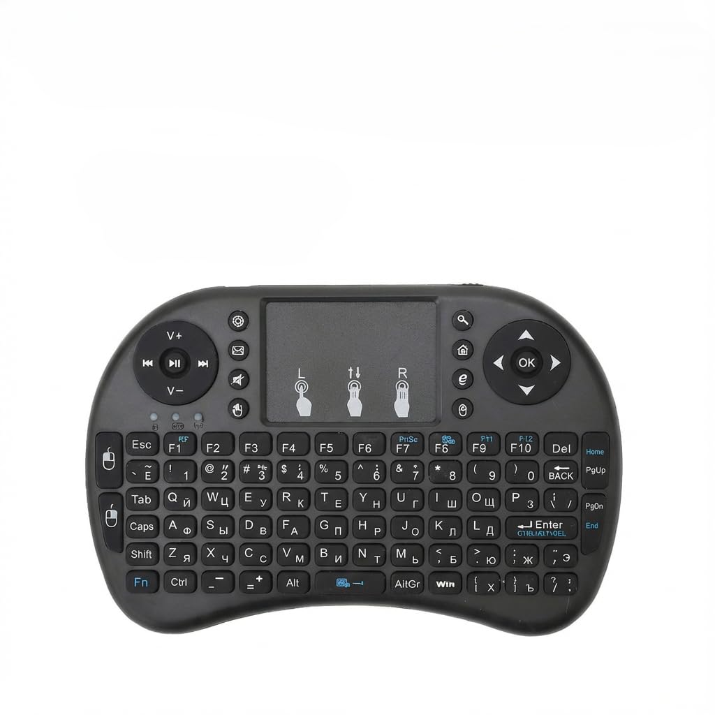 Mini Wireless Keyboard with Touchpad and RGB Backlit - 2 4GHz Remote Control Compatible with Android TV Box