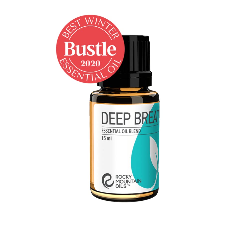 Rocky Mountain OilsDeep Breathe Essential Oil Blend Essential Oils - Aromatherapy Oils for Diffuser and Topical - Relaxing Essential Oils - 15ml