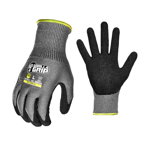 Gorilla Grip A9 Cut Resistant Work Gloves