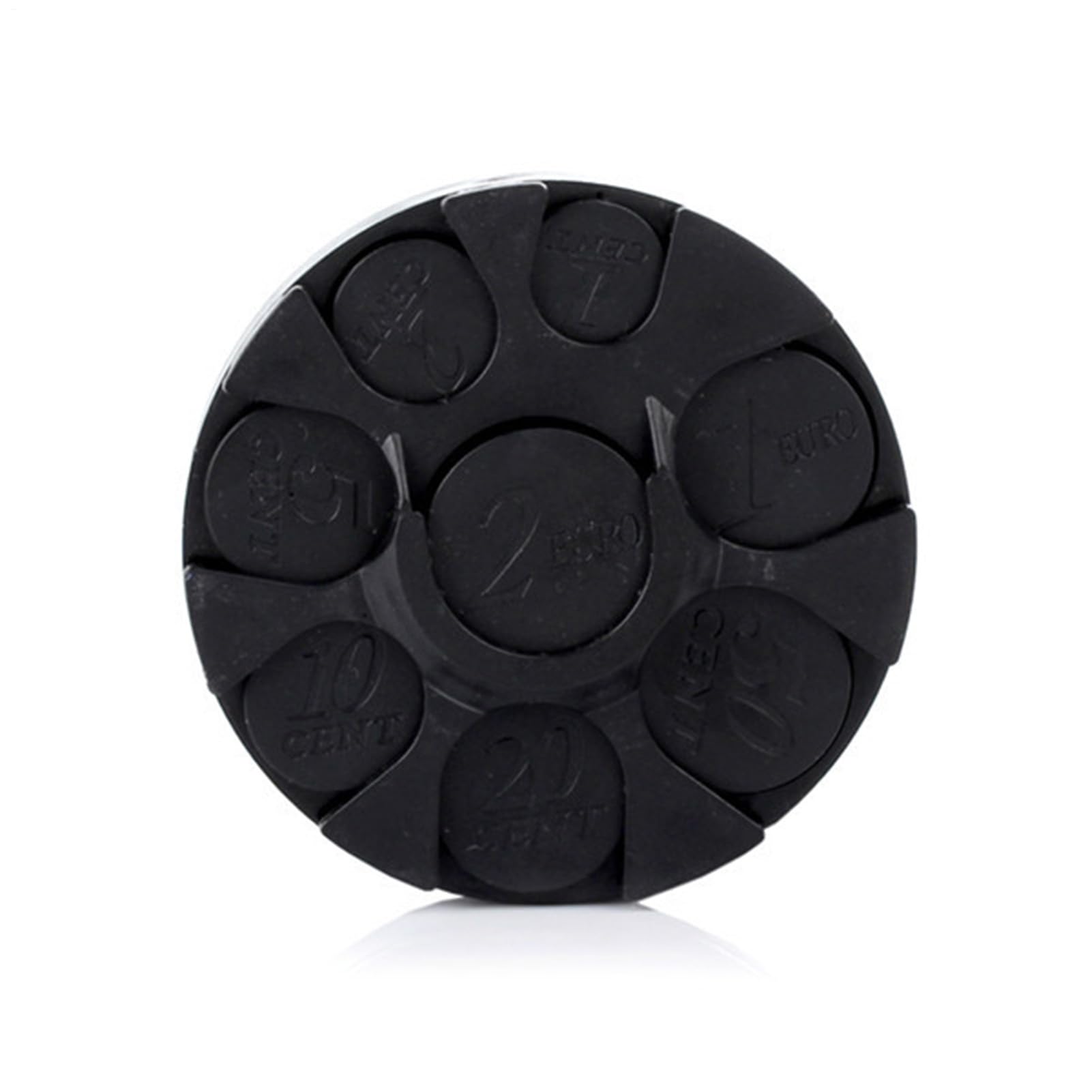 Portamonete Portamonete -Portamonete in Alluminio | Euro Coin Dispenser | Mini Contenitore Portatile Multifunzionale déll'espositore délla Cassa déll'espositore délla Moneta