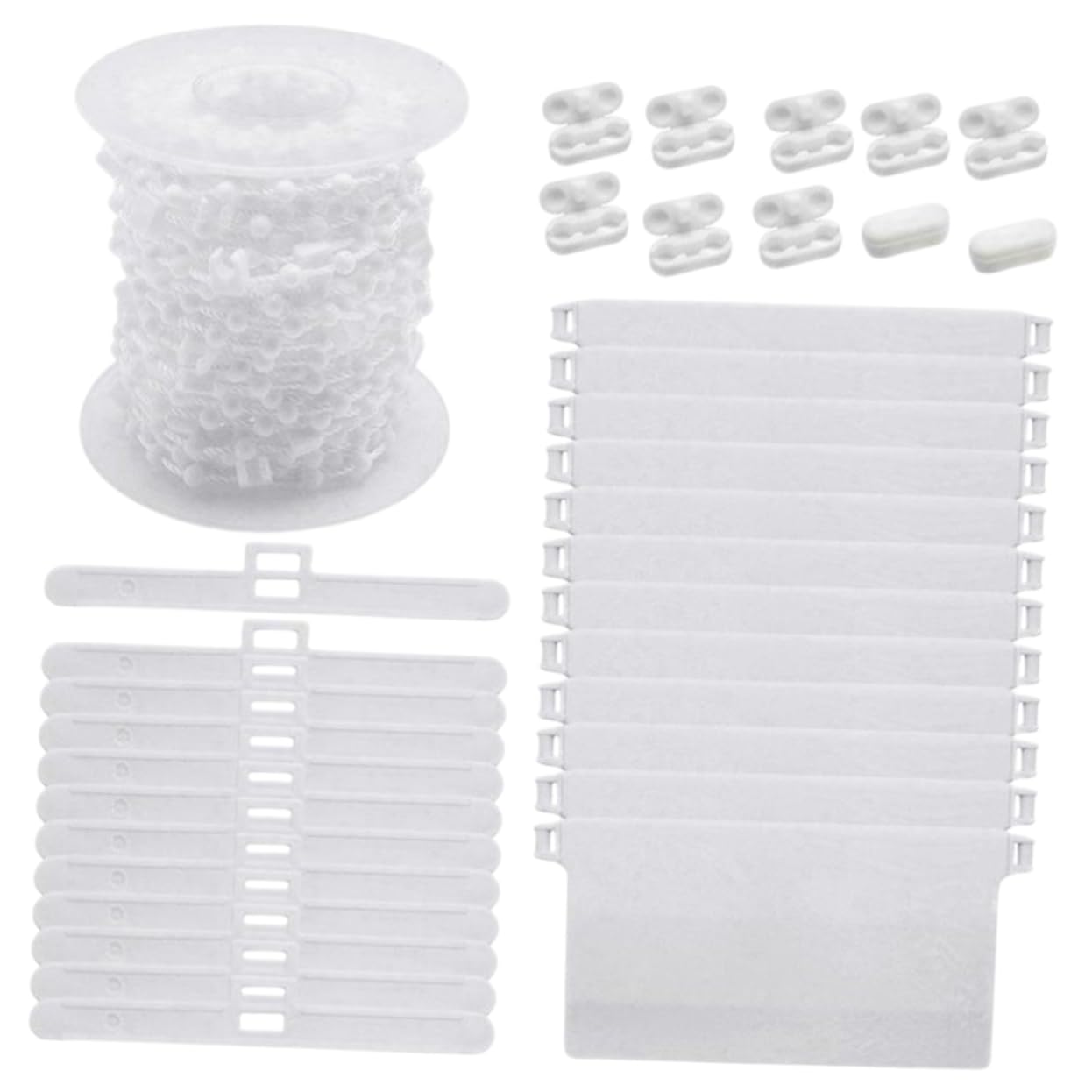 VINTORKY Blind Slat Repair Kit 89mm Vertical Blind Weights Plastic Bead Connector Set