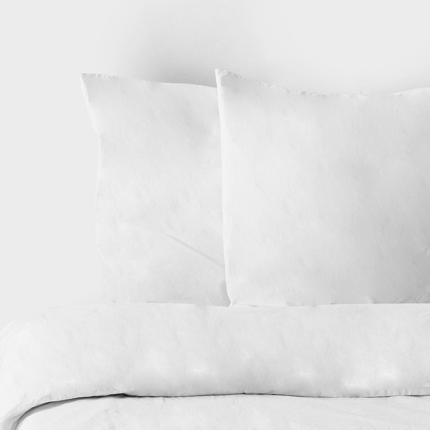 Corredocasa Copripiumino Matrimoniale e Singolo in Microfibra, Made in Italy – Set Copri Piumino Bianco con Sacco per Piumone e Federe (Una Piazza 150X200 cm)