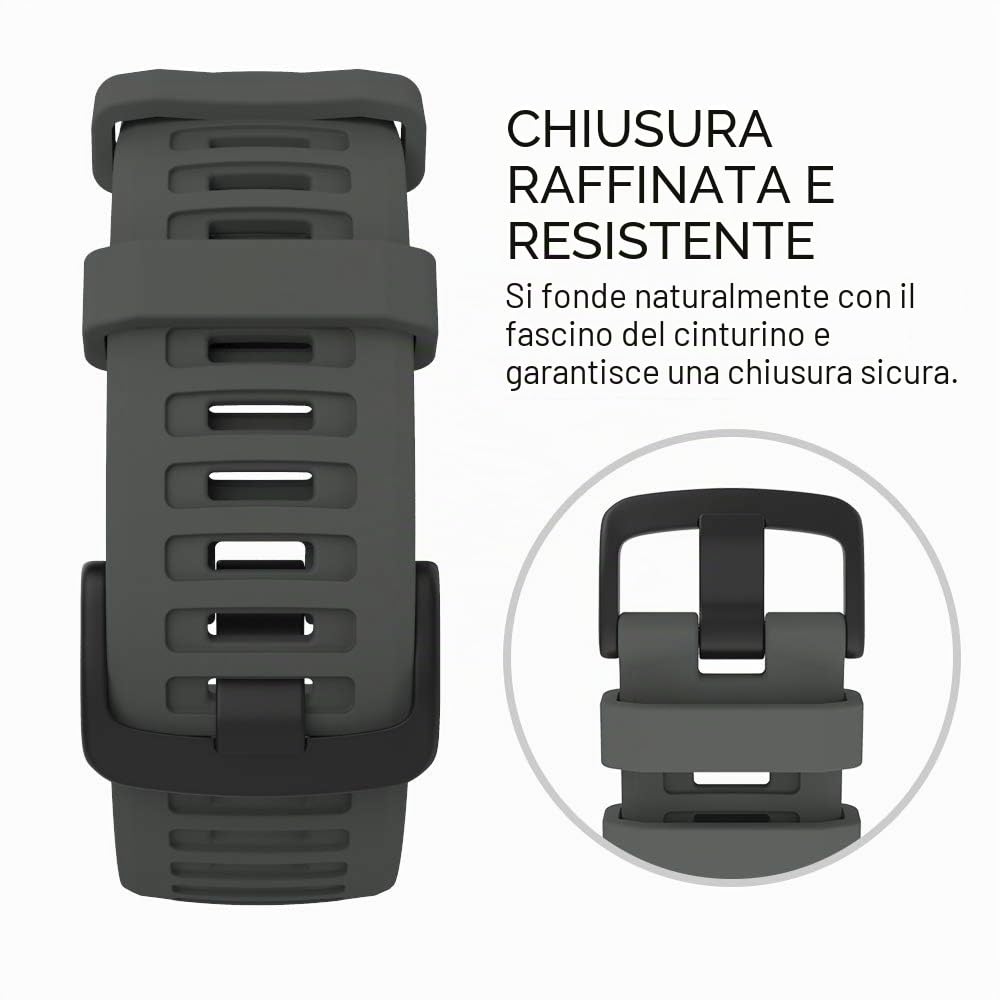 MoKo Cinturino Compatibile con Garmin Instinct/Instinct Solar/Tactical/Instinct 2 Smartwatch GPS, 22mm Braccialetto Sportivo di Ricambio in Silicone Morbido