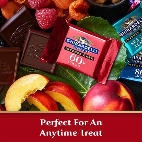 Image of GHIRARDELLI Intense Dark Chocolate Squares, 60% Cacao, 4.1 Oz Bag