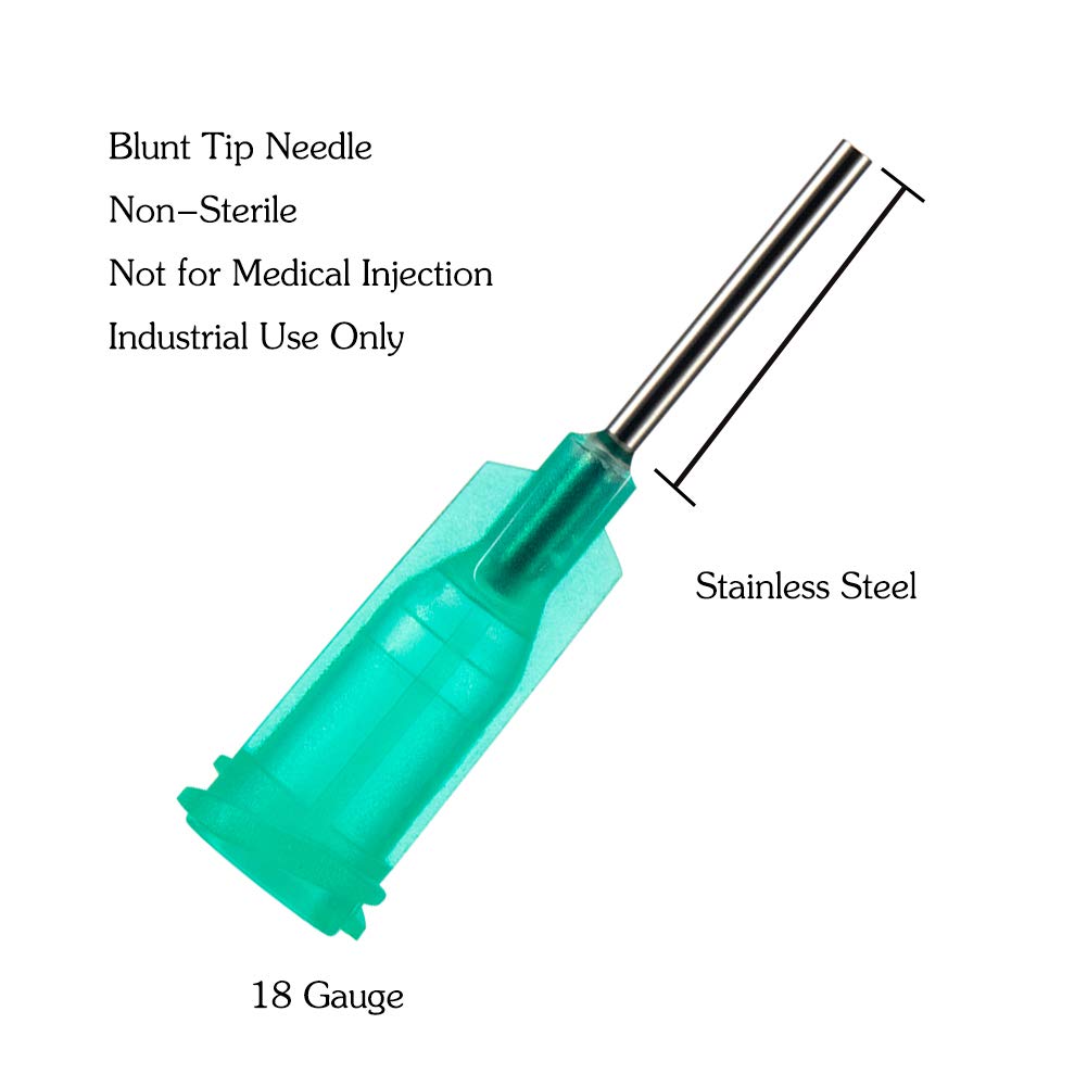 Amazon.com: Shintop 20ml Syringe with 18G 1/2 Inch Blunt Tip
