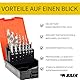 BAER Gewindeschneider Set HSSG: Maschinengewindebohrer Sackloch, Kernlochbohrer: M 3 - M 12 - Gewindebohrer Satz - Gewindeschneidset - Gewindeschneidsatz M3-M12 - Maschinengewindeschneider metrisch
