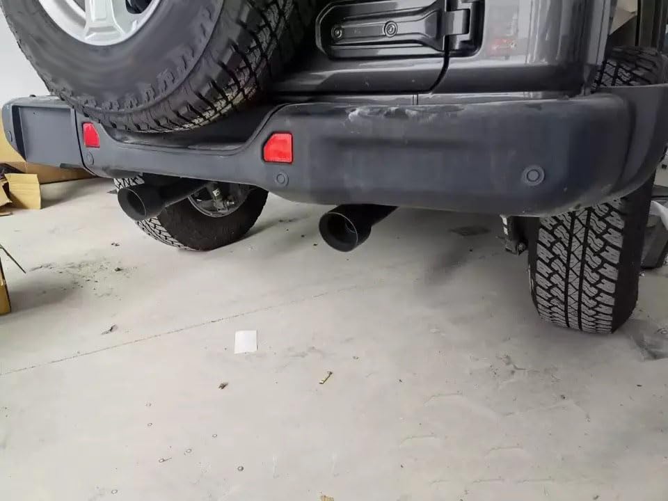 Tubo de Escape del Coche para Jeep Wrangler JL 2018 2019 2020 2021 2022 2023 2024 2025, Tubo De Escape De Acero Inoxidable Cola De Escape Accesorios Automóviles
