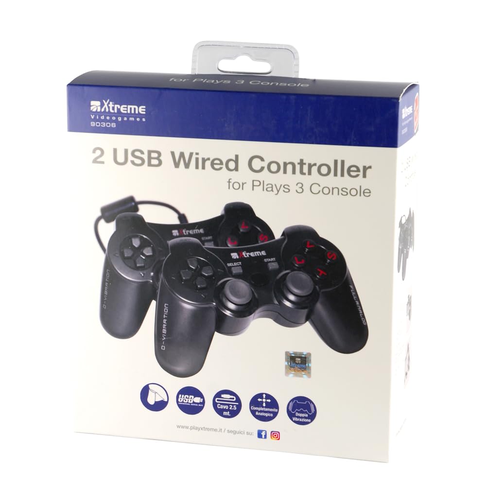 Xtreme 90306 Amici Kit 2 Joypad, Compatibile con PC, Playstation 3