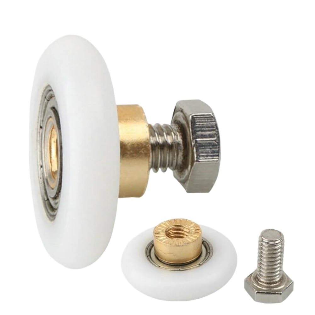 Shower Door Rollers 2pcs Shower Door Rollers/Runners/Wheels Replacement 19mm, 23mm, 25mm, 27mm Wheel Diameters Bathroom Hardware(20mm)