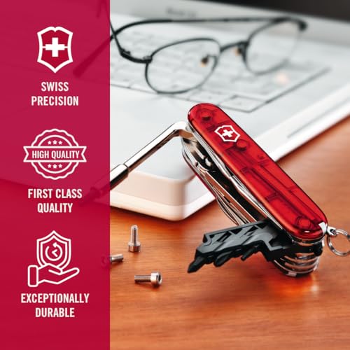 Victorinox Cyber Tool M 32 Functions Swiss Army Medium Pocket Knife with Fold-Out Bit Case, Ruby - Thumbnail 7
