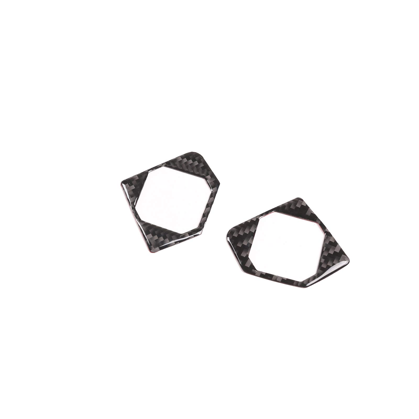 Soft Carbon Fiber Car Center Console Button Molding Trim Frame,Compatible with Tacoma 2015 2016 2017 2018 2019 2020 2021 2022 2023 Center Console Button Protected Frame (Black Carbon Fiber)