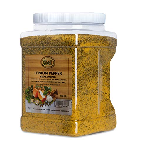 Gel Spice Lemon Pepper Seasoning 4 Lb (64 Oz) Club Size cover
