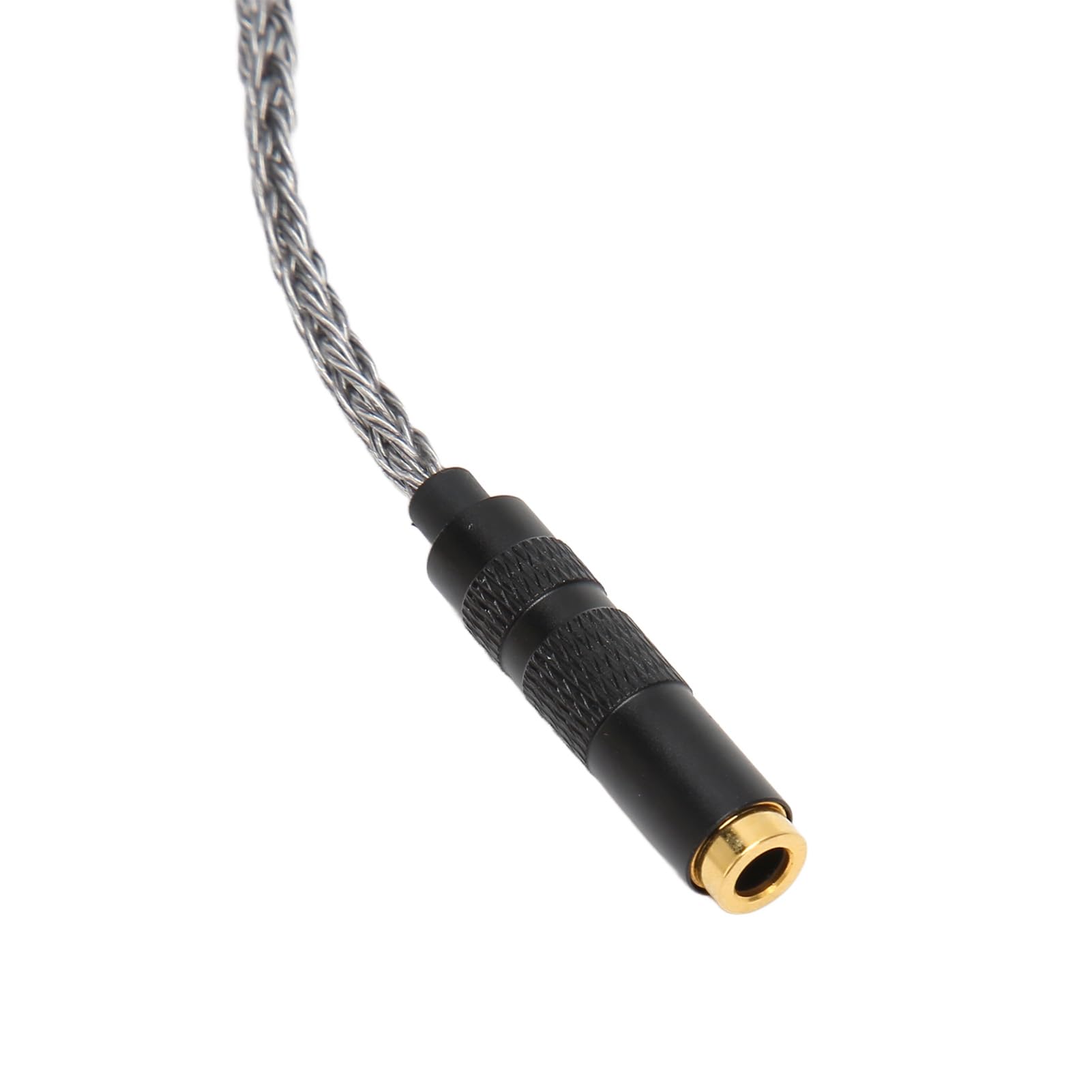 Cavo Adattatore Maschio Bilanciato da 4,4 Mm Femmina a 3,5 Mm Stereo, Connettori Placcati in Oro Filo di Rame a Cristallo Singolo, Cavo Adattatore per Cuffie (Grigio freddo)