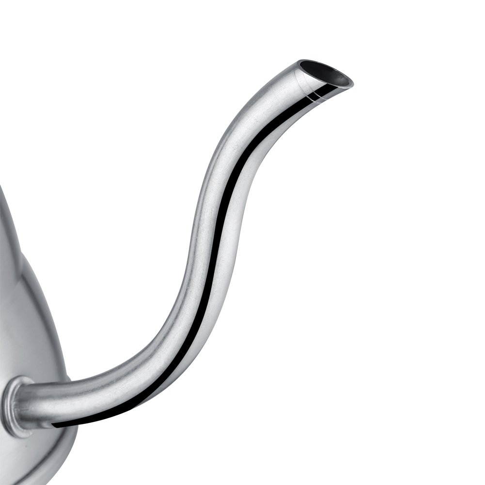 Bollitore per caffè a collo di cigno in acciaio inossidabile da 350 ml, bollitore per tè con beccuccio lungo e stretto per piano cottura, teiera per c | Leroy Merlin