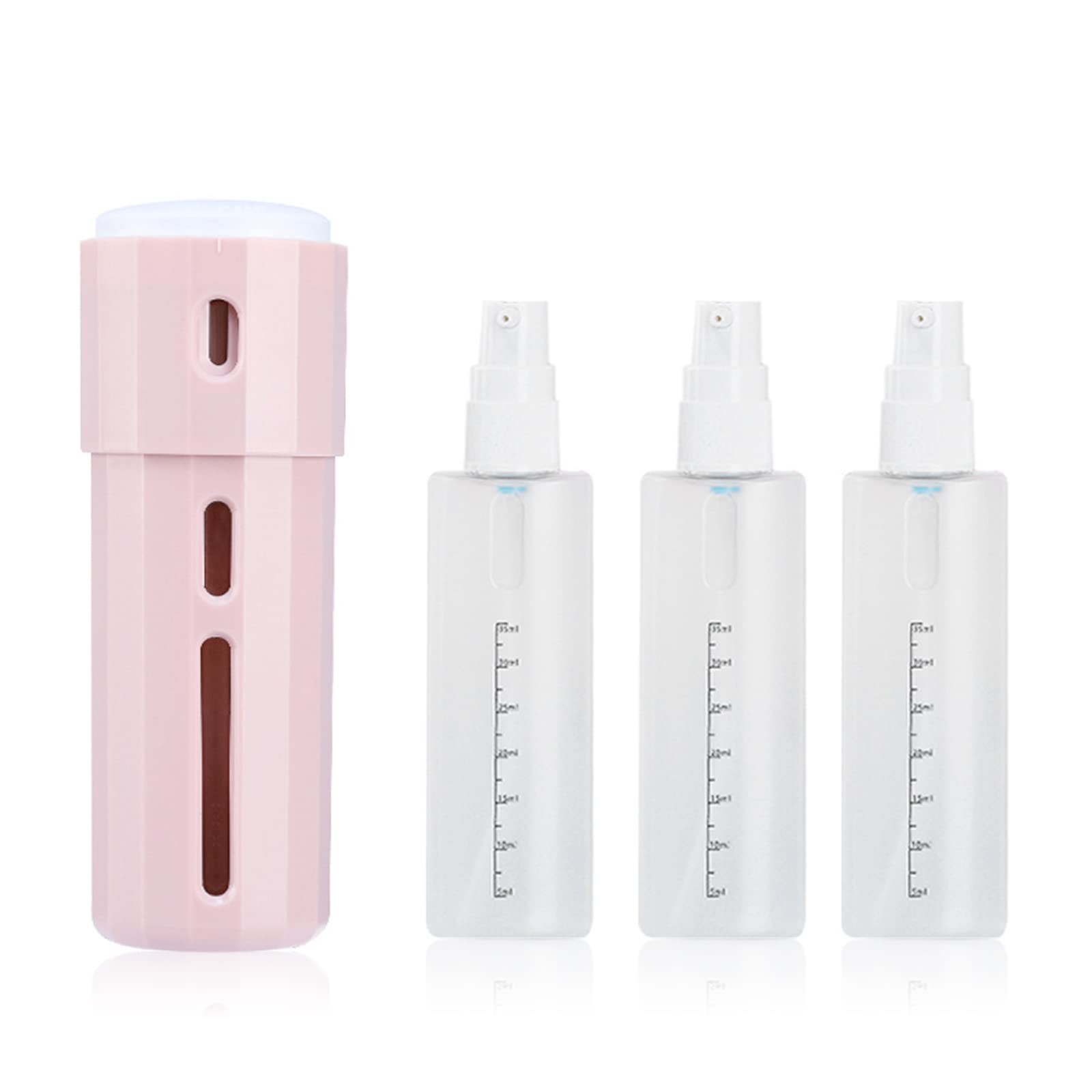 極細のミスト 小分けボトル 3本セット 半透明 トラベルボトル
