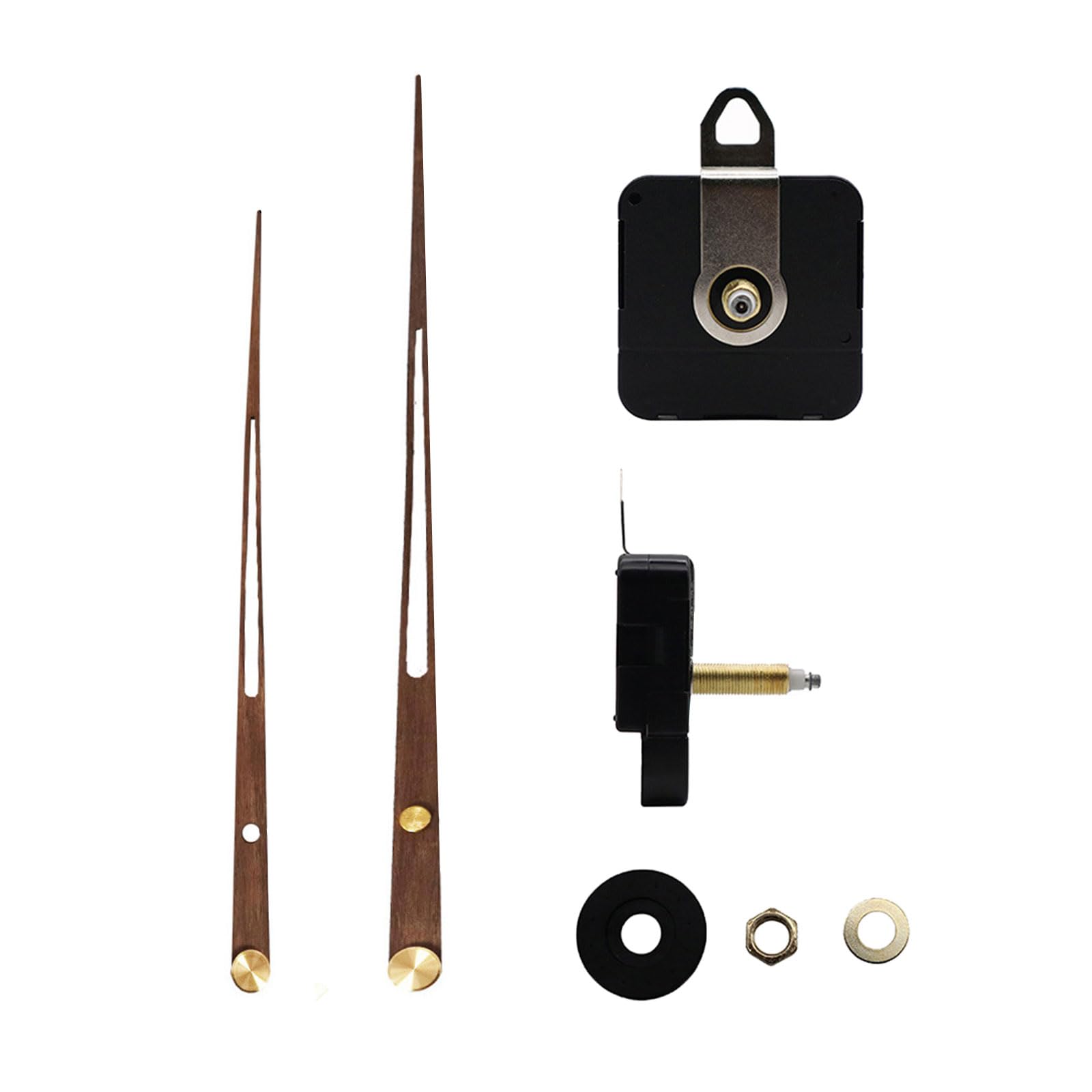 carotoe Clock Movement Wall Clock Movements Mechanism High Torque Repair Parts with Wood Hands Replacement Supplies Repair Tools