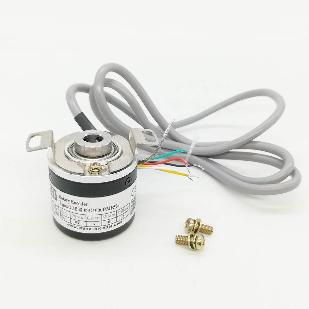 CALT 38mm hollow shaft rotary encoder 8mm hole 5-26v dc supply 360 ppr push pull output signal incremental encoder