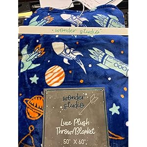 Rock Man Plush Fleece Throw Blanket (50" x 70") - Space Adventure Throw Blanket for Boys, Girls and Kids of Any Age Rock Man Plush Fleece Throw Blanket 50 x 70 Space Adventure Throw Blanket for Boys Girls and Kids of Any Age