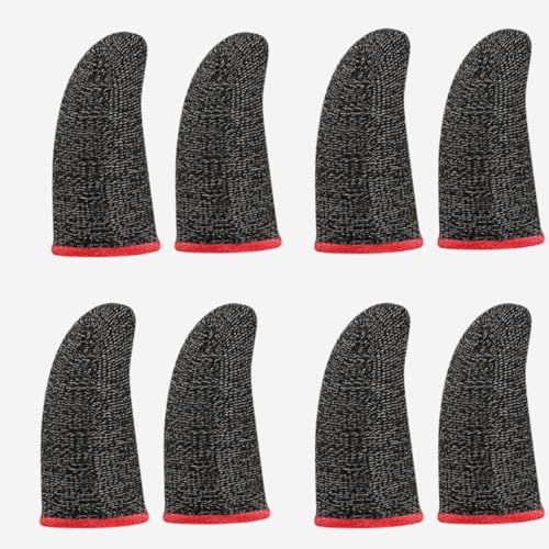 Image of skysia Gaming Thumb & Finger Sleeves - Anti-Slip, Sweat-Proof Mobile Game Gloves for PUBG, COD, Free Fire - Ultra-Thin, Breathable, High Precision Touch Control - Multicolor. (4SET-8PCS)