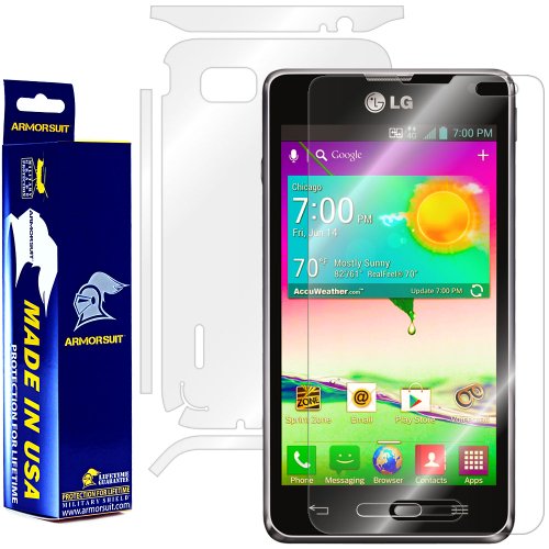 ArmorSuit MilitaryShield Full Body Skin Film + Screen Protector for LG Optimus F3 (LS720/VM720) - Anti-Bubble HD Clear Film