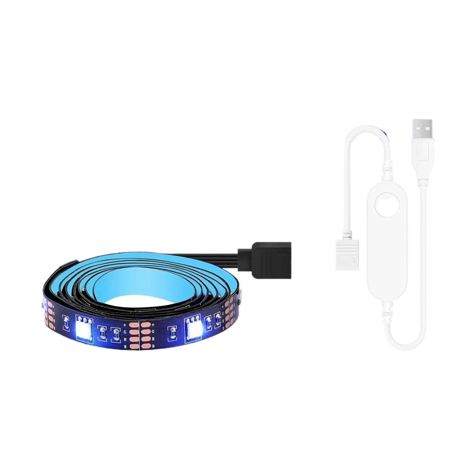 Ozscbuioy Striscia LED USB Wifi RGB 5050 Luce LED DC5V Retroilluminazione TV compatibile(Zigbee verison,5M Kit)