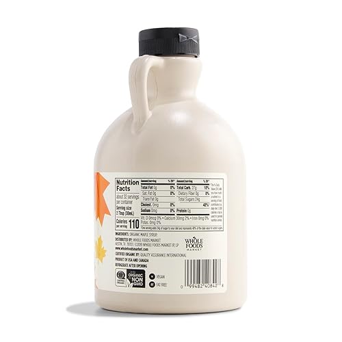 Miniatura 4 de 365 by Whole Foods Market, Jarabe de arce de color dorado de grado A, 8 onzas líquidas