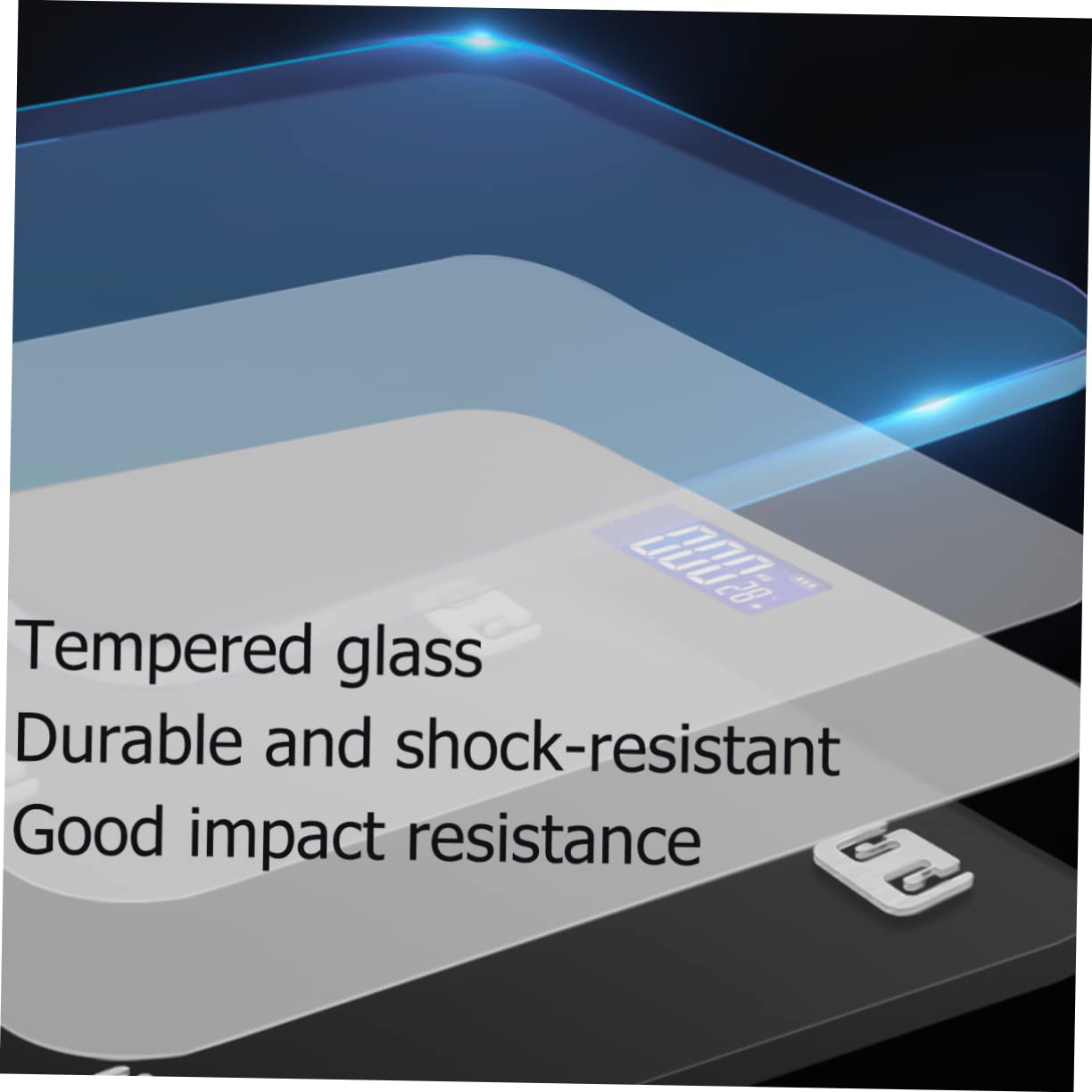 Baluue Báscula Electrónica Inteligente para Grasa Corporal y Peso Corporal Balanza Digital de Cuerpo con Tecnología Inalámbrica Báscula de Bioimpedancia para Seguimiento de Salud Casa