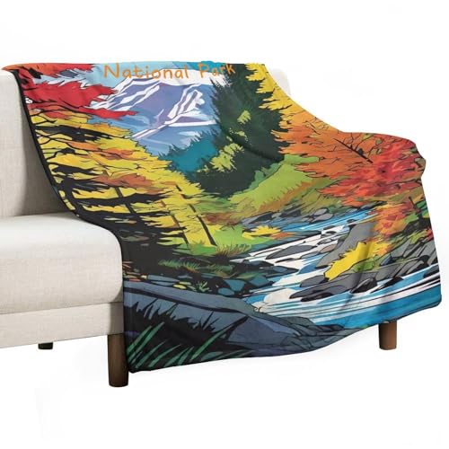 NOUCAN Olympic National Park Blanket Travel Landscape