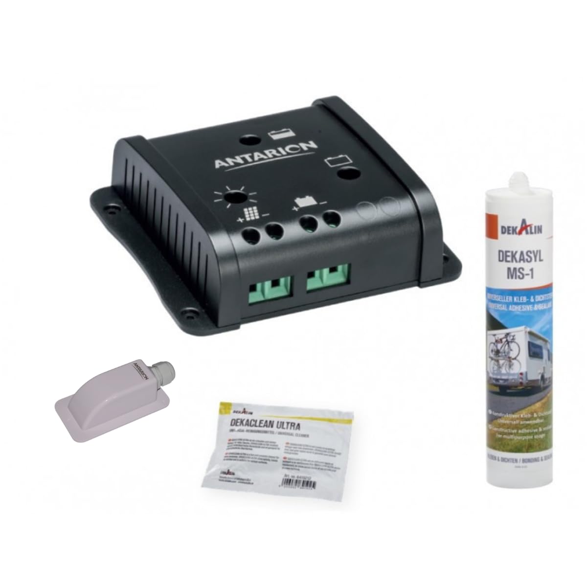 Antarion Pack Panneau Solaire 120W Camping-Car + Régulateur Solaire SC10