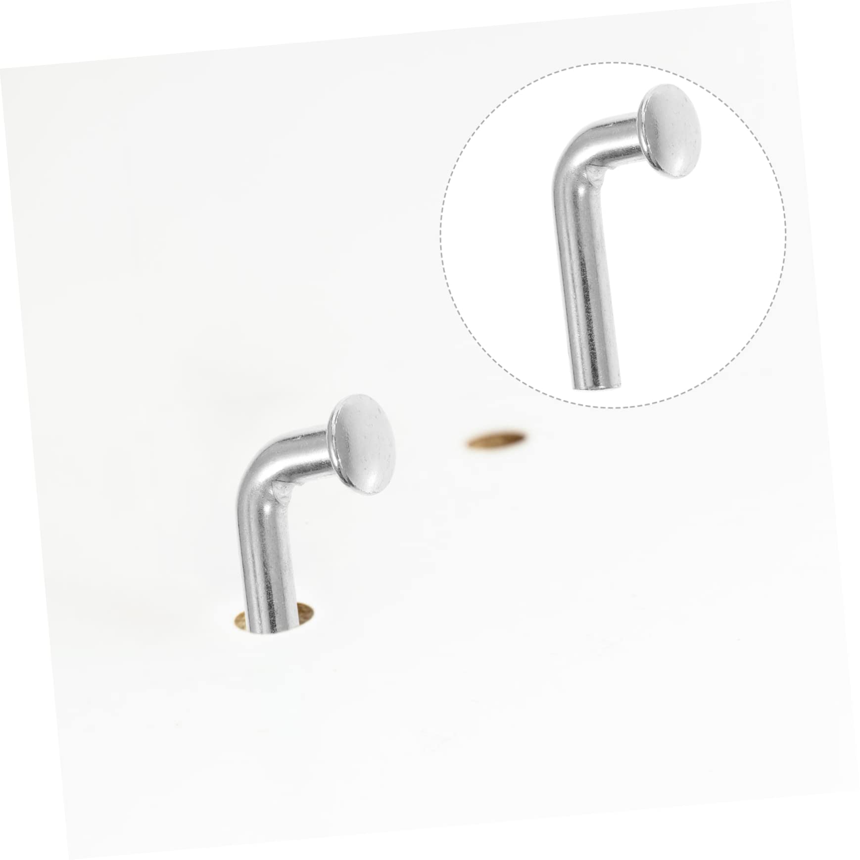 Zerodeko Pestillos Galvanizados Deber Ganchos Para Palets Tornillo Seguridad Accesorios Para Estanterías De Palets Anclas De Estante De Paleta Planchar Plata 100 Piezas*4