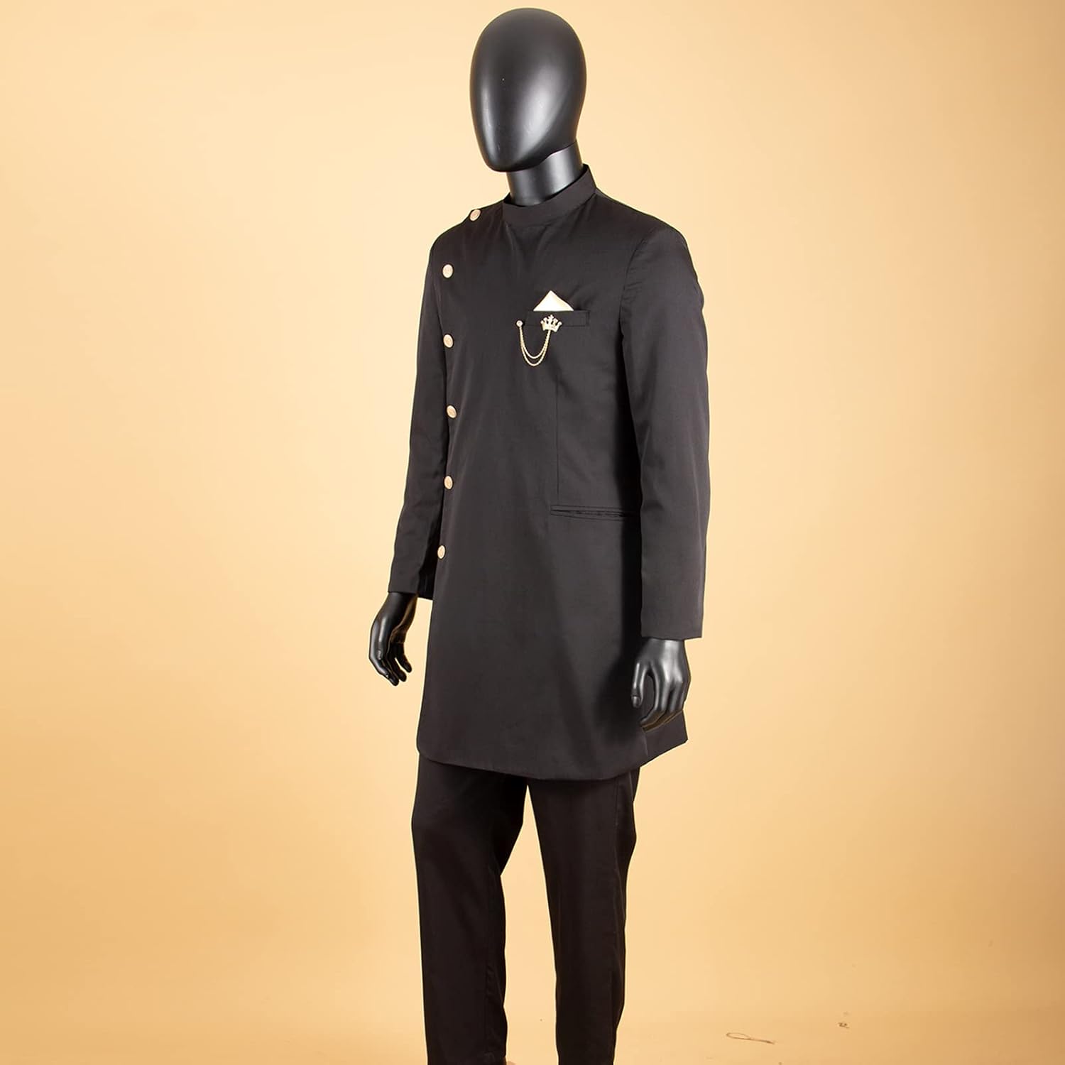 African Suits for Men Single Breasted Blazer and Pants 2 Piece Set Dashiki Outfits Ankara Attire for Wedding - Image 4