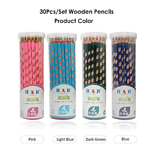 Kiboule 30 pçs/conjunto de lápis de madeira caneta lápis de escrita correção de postura caneta lápis