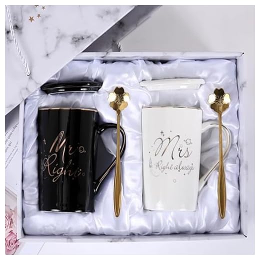 Arawat Mr Right And Mrs Always Right Tazas Pareja Regalos De Aniversario De Boda Para Hombres Mujeres Juego De Tazas De Aniversario De Boda Regalos De Aniversario De Boda De Plata