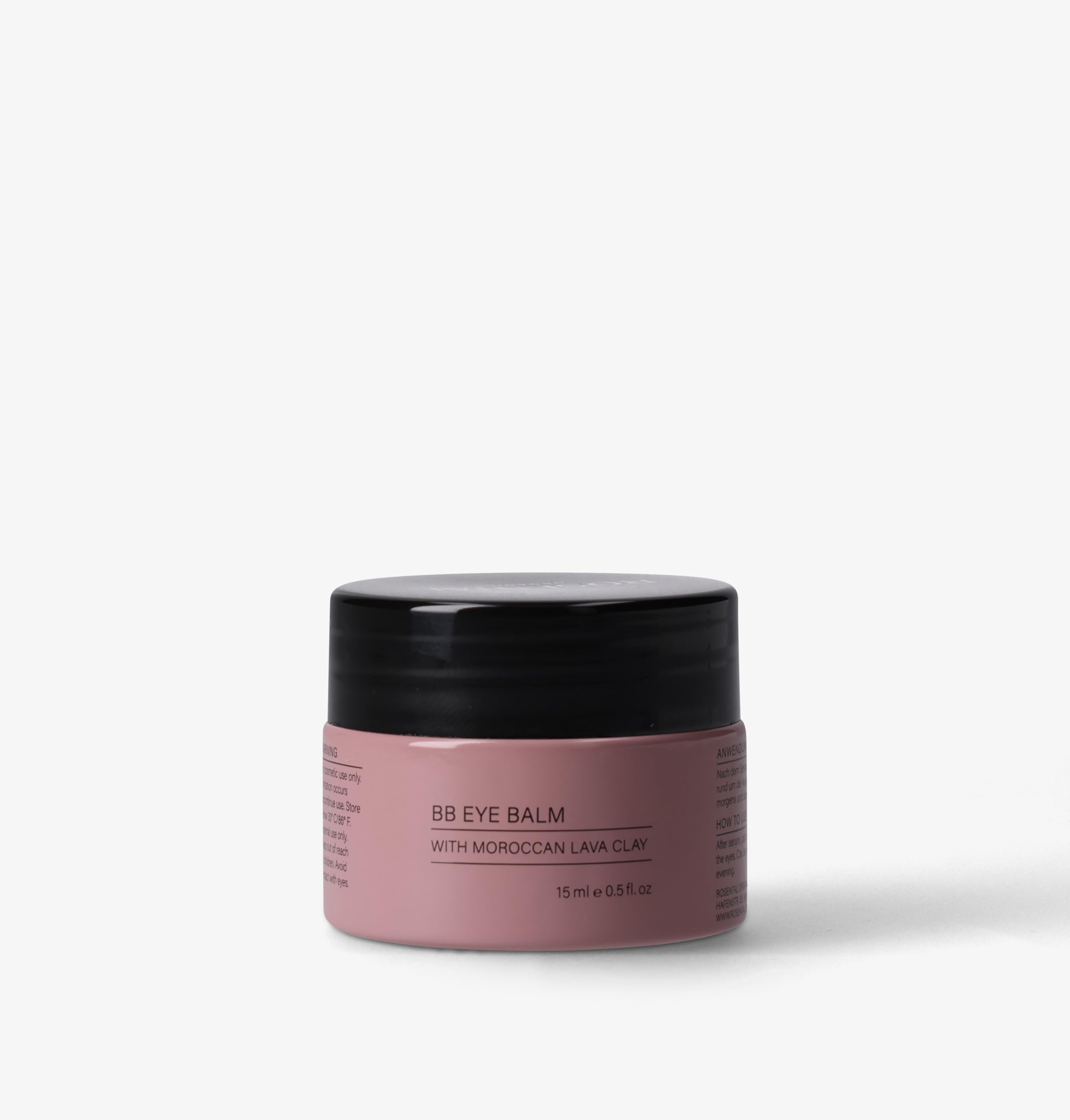 Rosental Organics BB Eye Balm Augencreme - Feuchtigkeitscreme - Pflege gegen Augenringe - Mit Hyaluronsäure, Vitamine E & marokkanischer Lavaerde - Naturkosmetik (15 ml)