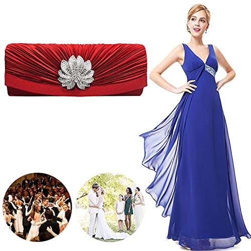 Image of Goclothod Evening Clutch Handbag Women Fashion Crossbody Shoulder Bag Chain Purse