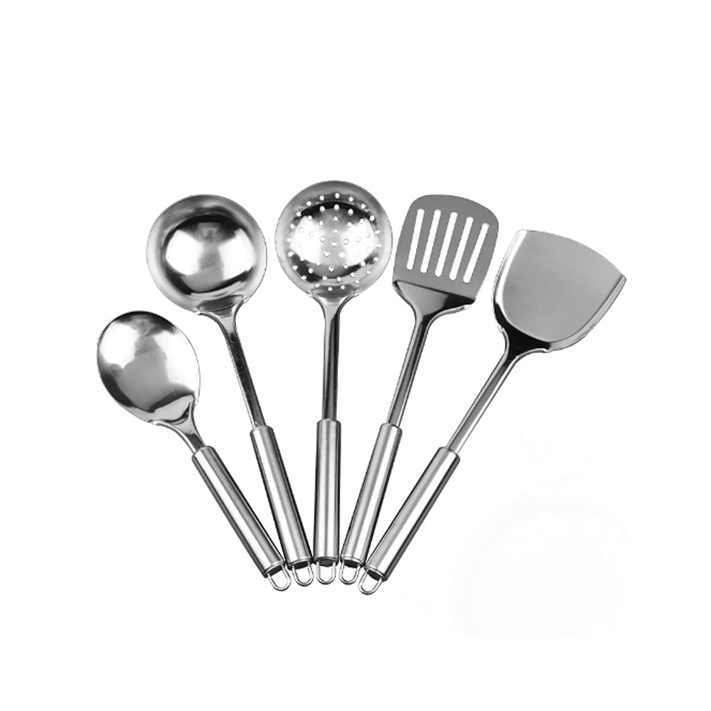 MYUYEE Stainless Steel Kitchen Cooking Utensil Set Cookware Colander Spoon Spatula Shovel Nonstick Cookware Set