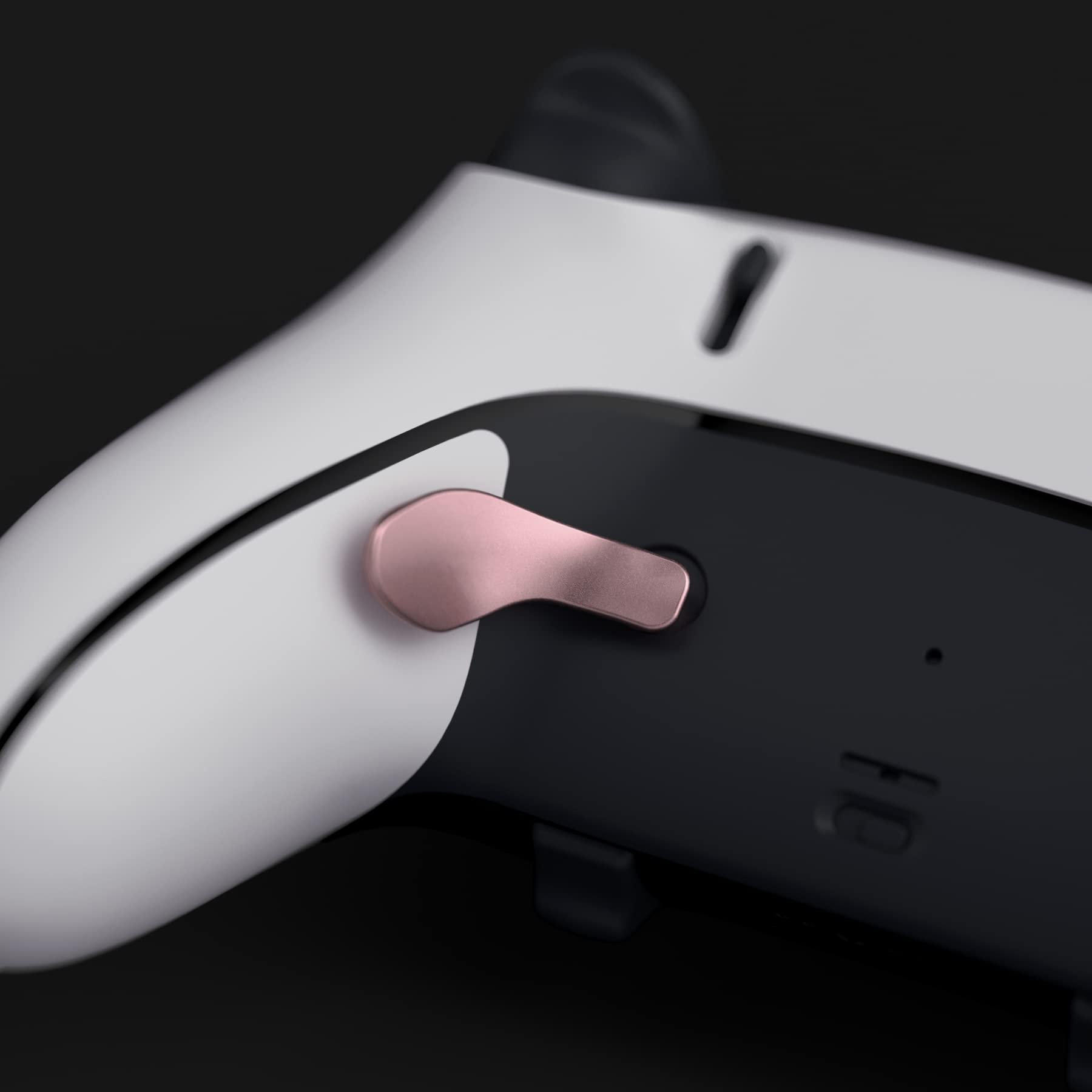 eXtremeRate Rückpaddel für PS5 Edge Controller, Metallic-Roségold, austauschbare 4 Stück Metallrückentasten für PS5 Edge Controller – Controller Nicht im Lieferumfang enthalten
