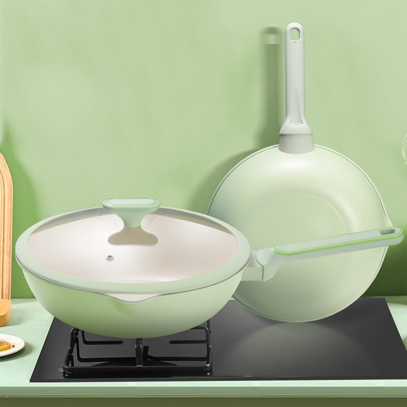 Wok chino sin recubrimiento con fondo redondo 30 cm miniatura 3
