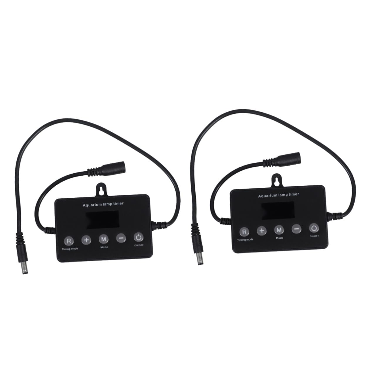 Kisangel 2stücke Led Aquarium Controller Mit Zeitschaltuhr Dimmer Und LCD-anzeige Einsetzbar Für Led Aquarienbeleuchtung Sonnenaufgangs Und Sonnenuntergangsmodus Energiesparend Und