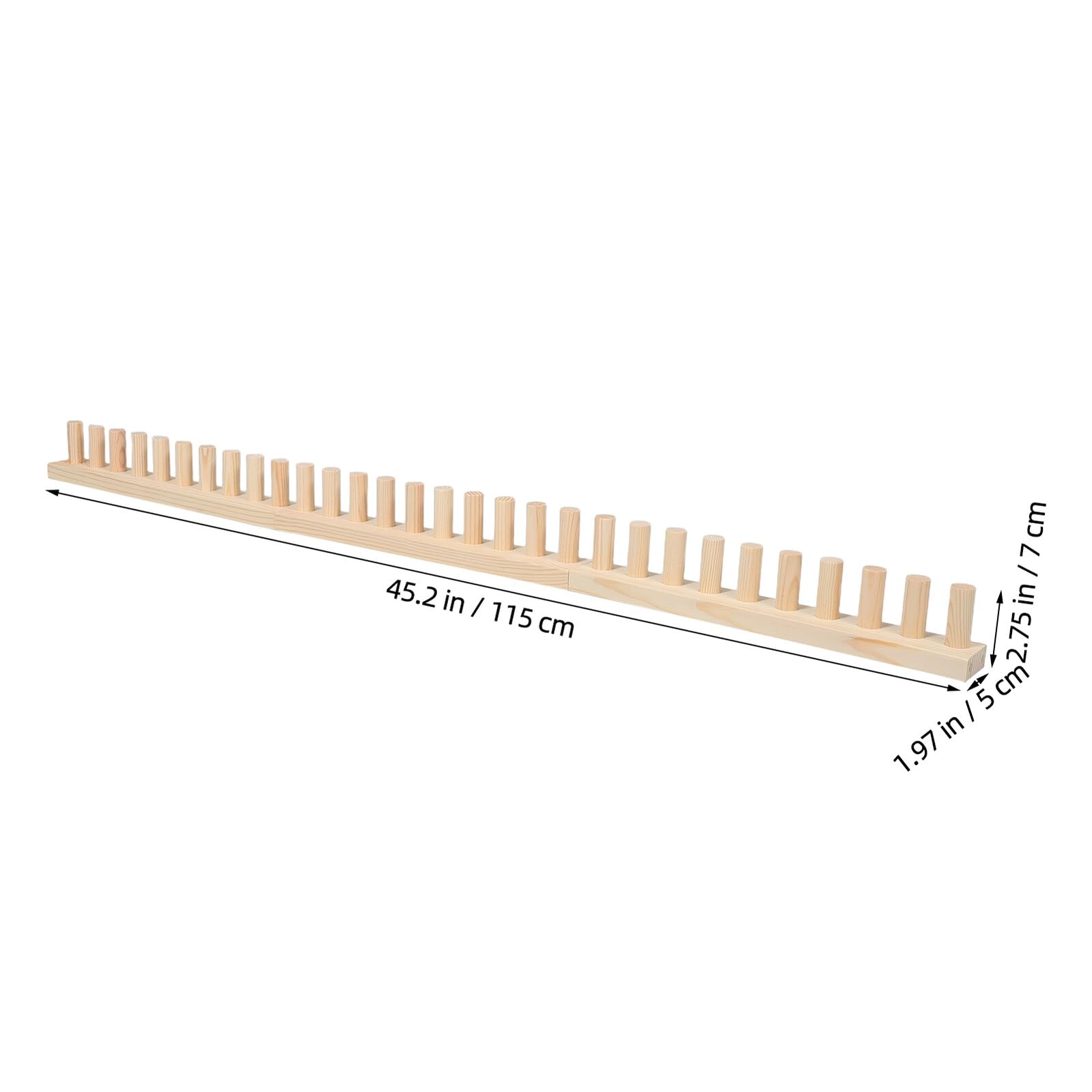 Holzwebrahmen für Dicken Decken Schals Selbstgemacht Basteltool mit 115 X 7cm für Anfänger und Profis