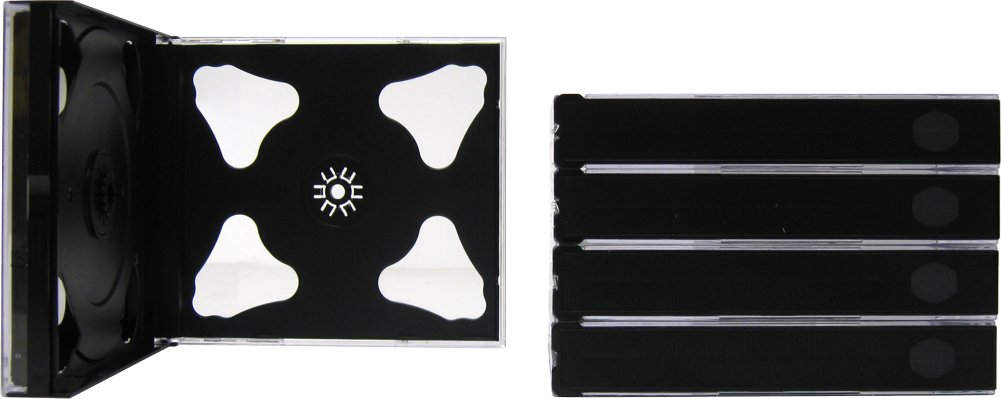 5 THICK / CHUBBY 6 CD JEWEL CASES #CD6R24DG - Holds Six CDs! 24mm Thick