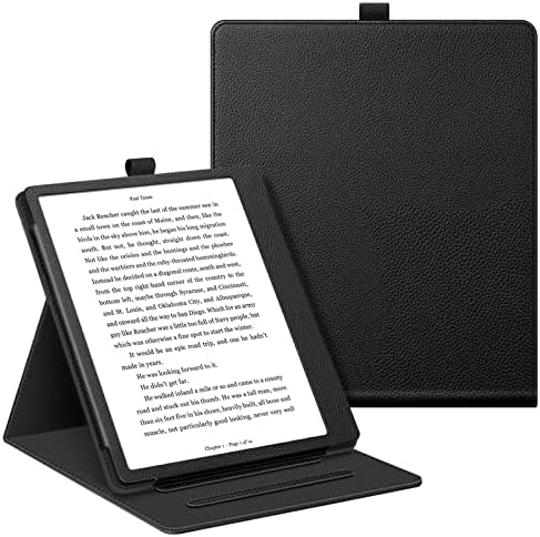 Fintie Flip Case for Kobo Elipsa (2021 Release) - Slim Vertical Multi-Angle Viewing Stand Cover with Auto Sleep/Wake for 10.3" Kobo Elipsa eReader, Black
