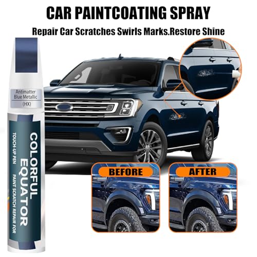 Image of HX Antimatter Blue Metallic Touch Up Paint for Ford, Car Paint Pen Scratch Repair Two-In-One Touch Up Paint, Premium Car Scratch Remover for Deep Scratches