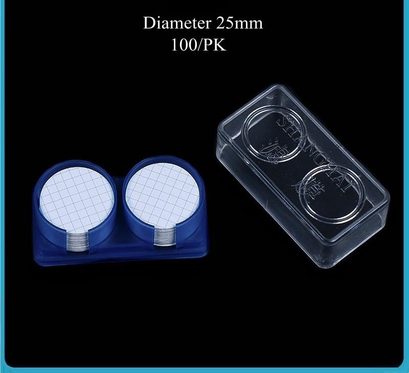 Filtro a membrana a griglia MCE diametro 25mm -60mm membrana a griglia in estere di cellulosa misto membrana for microfiltrazione(25mm 0.8um 100 Pcs)