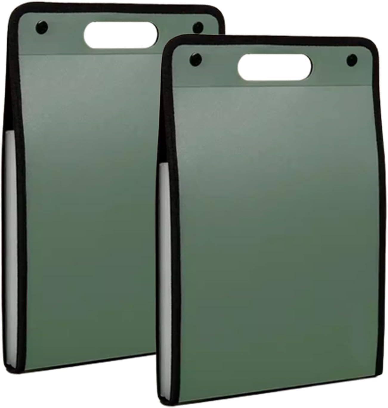 JNHGSHUAISDF Folders File folders, for documents,Folders 2 Pcs Expanding Folder,13 Pockets A4 Accordion Document Vertical Organiser with Snap Design/Green