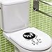 Ruilogod Bathroom Washroom Cartoon Figure Design Toilet Lid Cover Wall Sticker Decal (id: 334 933 2ca e57 1c6