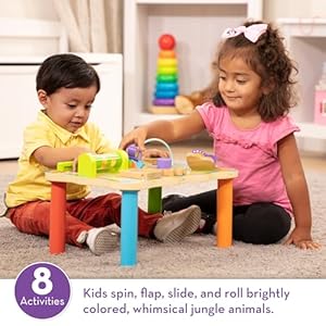 Melissa & Doug First Play Children’s Jungle Wooden Activity Table for Toddlers Melissa Doug First Play Childrens Jungle Wooden Activity Table for Toddlers