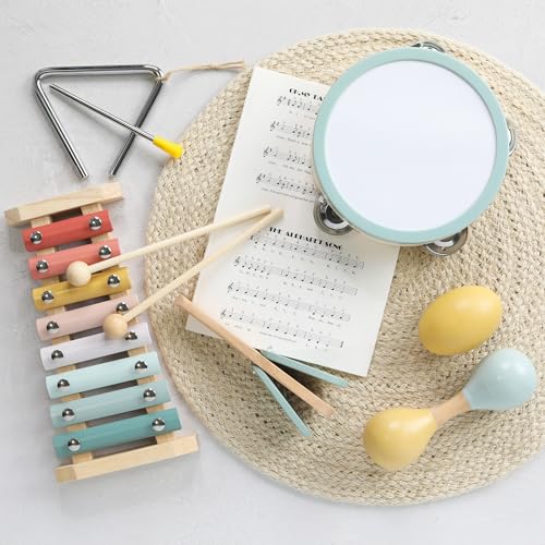Zicoto ZIC-INSTRUMENT_23-191 Fun Musical Instruments For Toddlers - The Perfect Wooden Instruments For Little Ones To Explore Sounds Through Play - Great Montessori Toy Gift For Babies, Toddlers 1-3, And Kids thumb #6