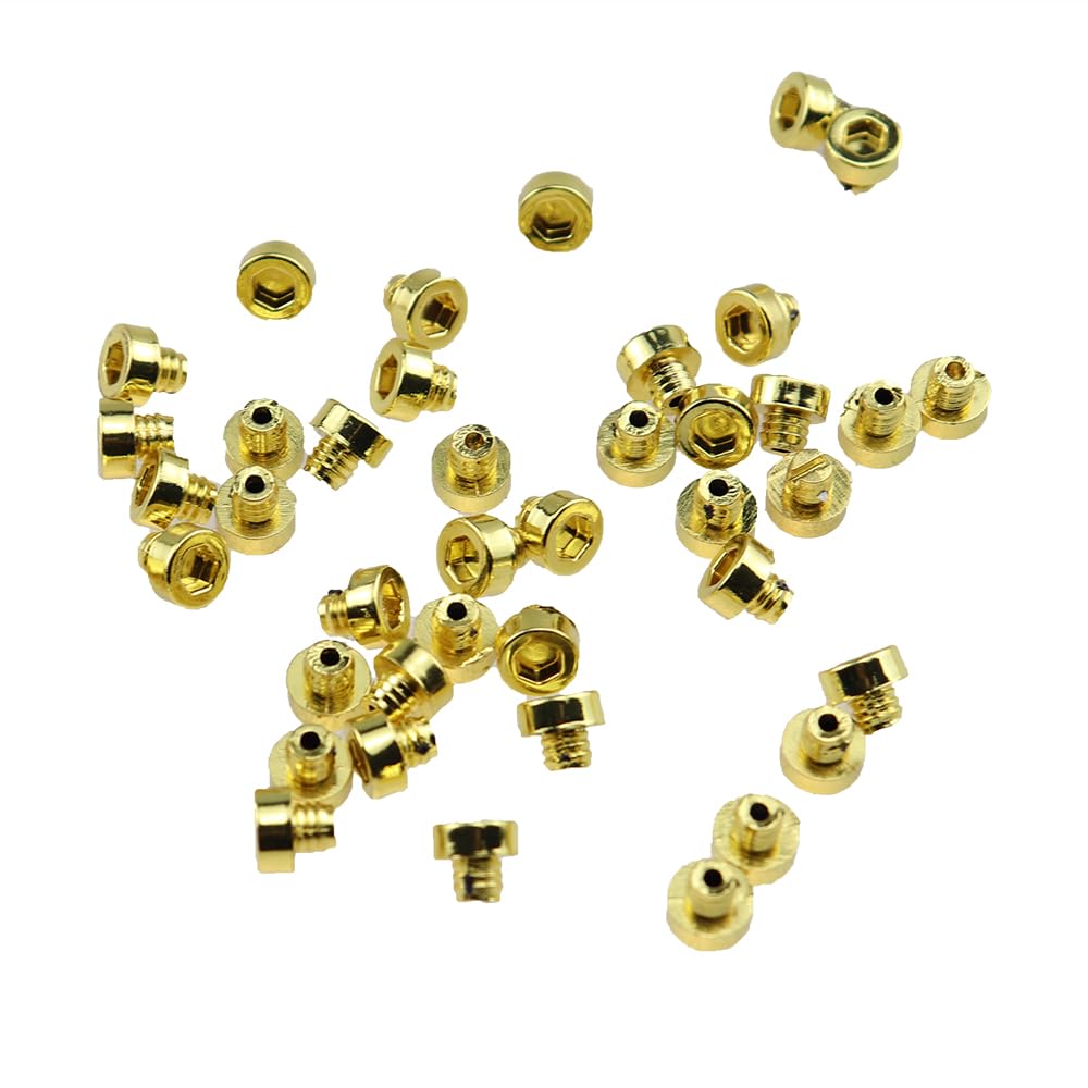 100 Stück Set 6 mm Radnieten Kunststoff Nagel Reifen Muttern Bolzen Bolzen für Auto Styling Tuning Felge Lip Dekoration(GOLD-100PCS)